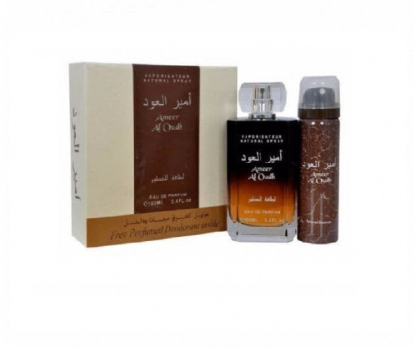 Ameer Al Oudh, Eau de Parfum, 100 ml + Déodorant 50ml, Lattafa Perfumes – Image 2