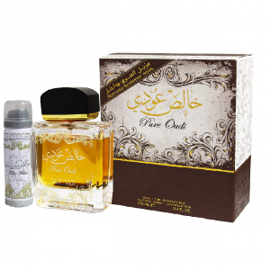 Pure Oudi, Eau de Parfum, 100 ml + Déodorant 50 ml, Lattafa Perfumes