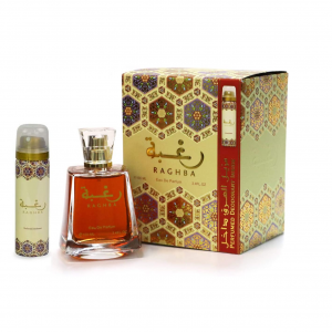 Coffret "Raghba", eau de parfum 100ml + Déodorant 50ml, Lattafa