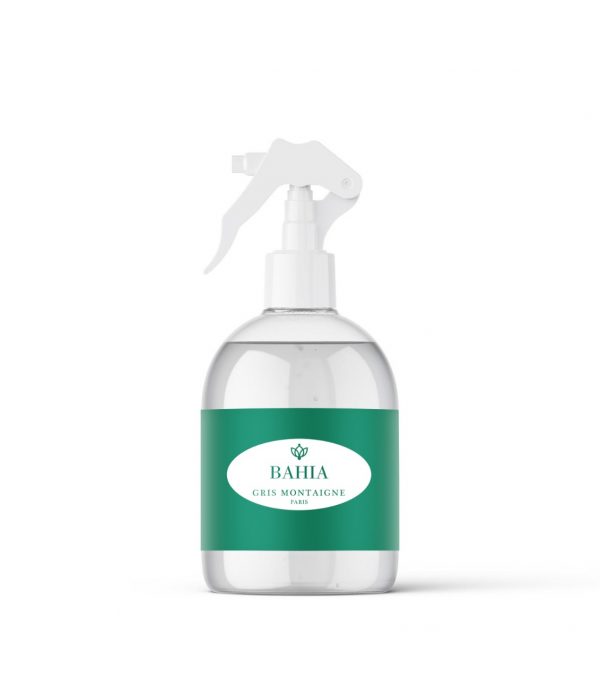Les parfums textile gris Montaigne laisse une odeur fraîche et envoûtante dans votre maison. Évadez vous avec Bahia