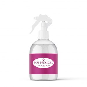 Les parfums textile gris Montaigne laisse une odeur fraîche et envoûtante dans votre maison. Évadez vous avec Rose Délicieuse