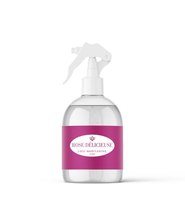 Les parfums textile gris Montaigne laisse une odeur fraîche et envoûtante dans votre maison. Évadez vous avec Rose Délicieuse