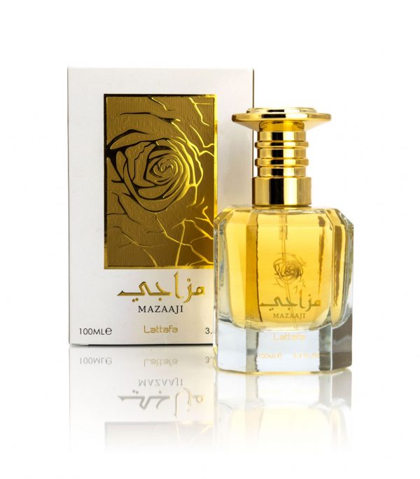 Mazaaji , eau de parfum de Lattafa en 100 ml. Un parfum féminin floral et poudré.